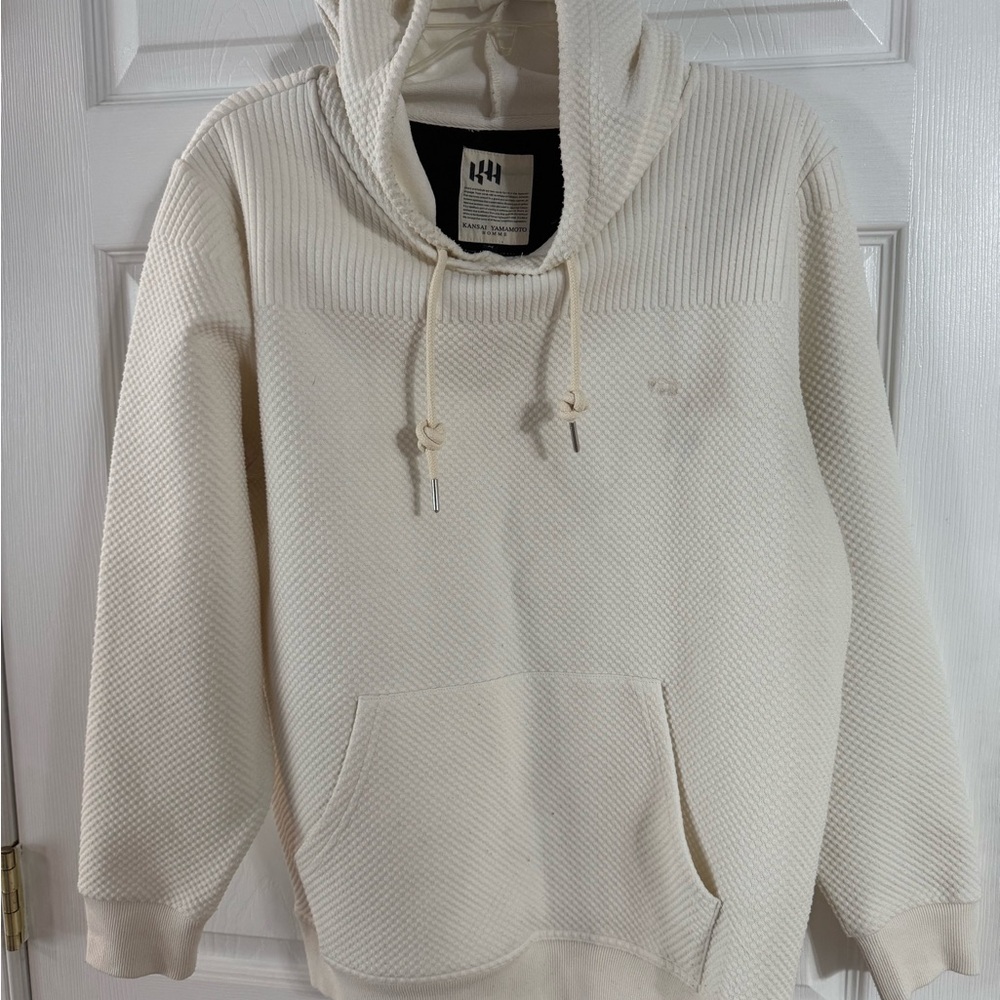 Kansai Yamamoto Homme Men's Cream Hoodie - Medium